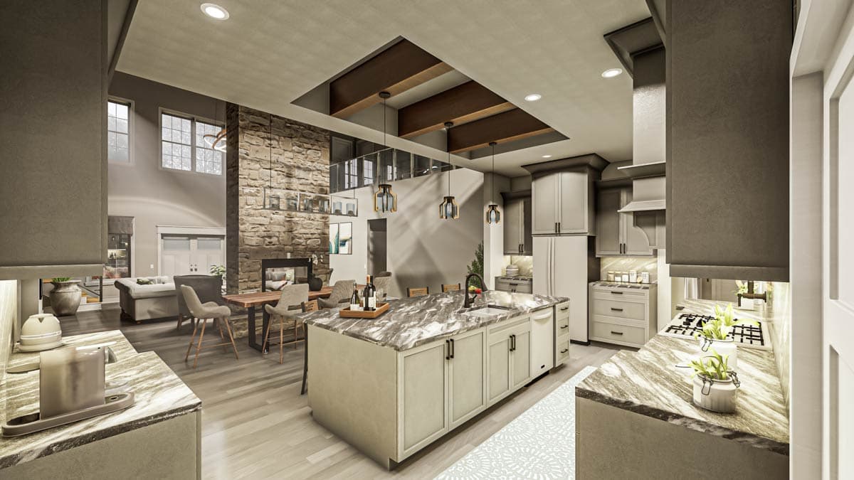 Plan 405070FDC: Modern Barndominium House Plan with 7 Beds, 3-Car Garage and Wrap-Around Porch - Image #14 - Barndominium