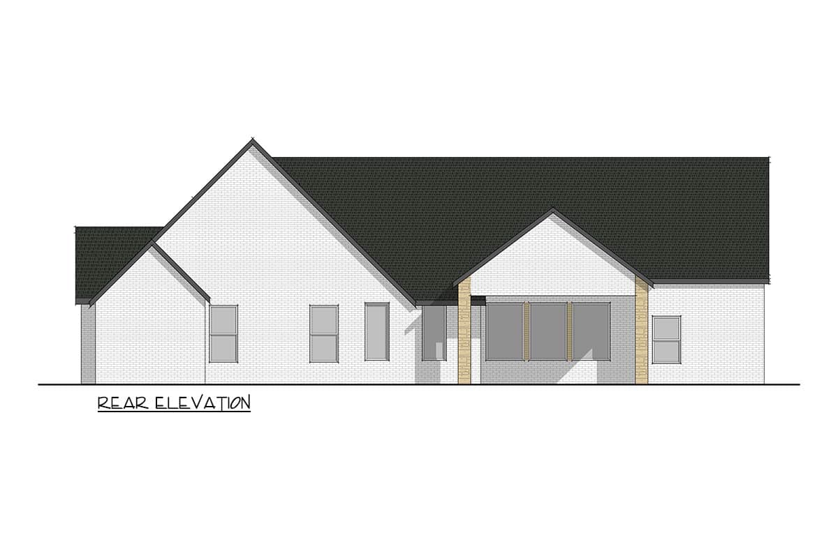 Plan 405071FDC: Southern French Country House Plan with 3-Car Garage and Home Office - Image #20 - Acadian, French Country, Louisiana-Style, Southern, Transitional