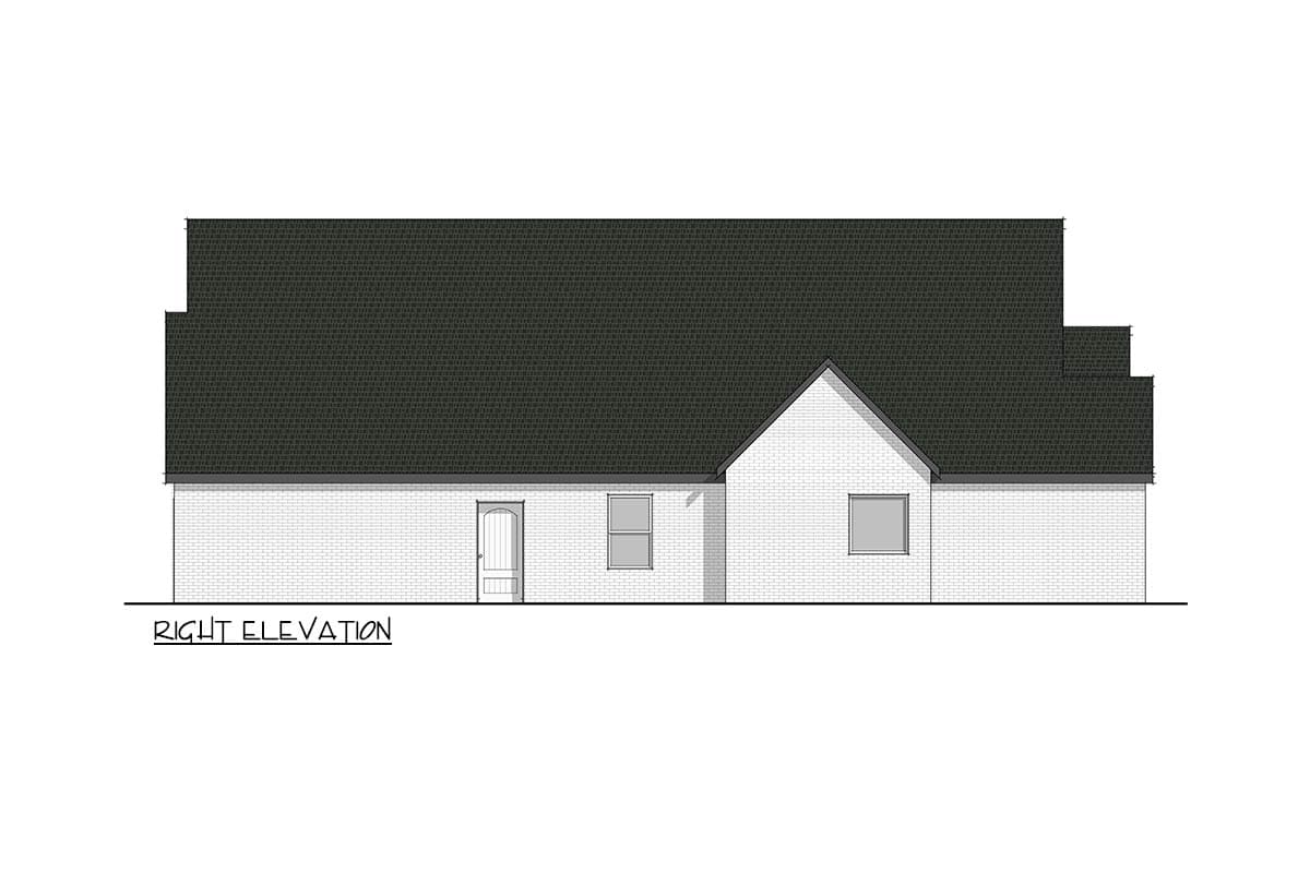 Plan 405071FDC: Southern French Country House Plan with 3-Car Garage and Home Office - Image #19 - Acadian, French Country, Louisiana-Style, Southern, Transitional