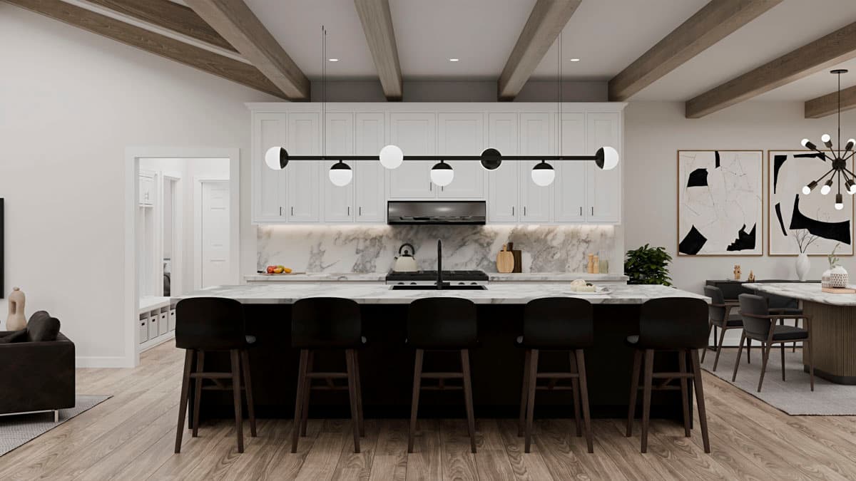 Plan 911064JVD: Modern Farmhouse House Plan: 3 Beds, Den, Split Design, Covered Porch - Image #10 - Country, Farmhouse