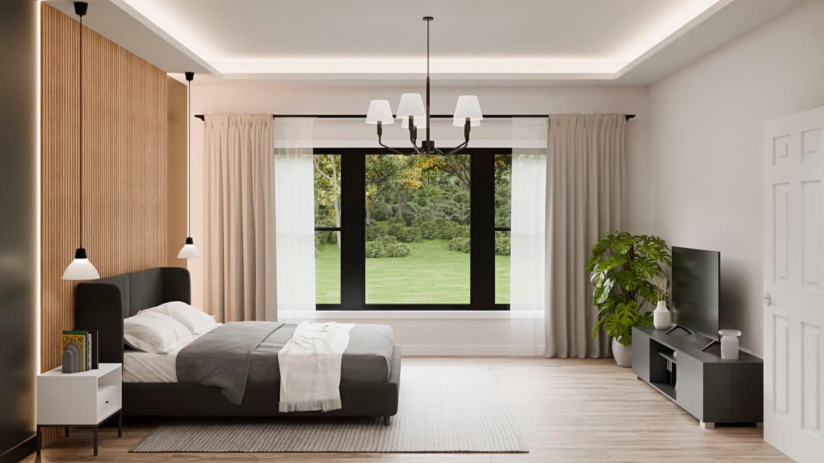 Plan 911064JVD: Modern Farmhouse House Plan: 3 Beds, Den, Split Design, Covered Porch - Image #12 - Country, Farmhouse