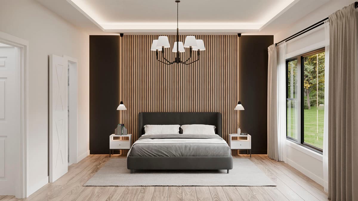 Plan 911064JVD: Modern Farmhouse House Plan: 3 Beds, Den, Split Design, Covered Porch - Image #14 - Country, Farmhouse