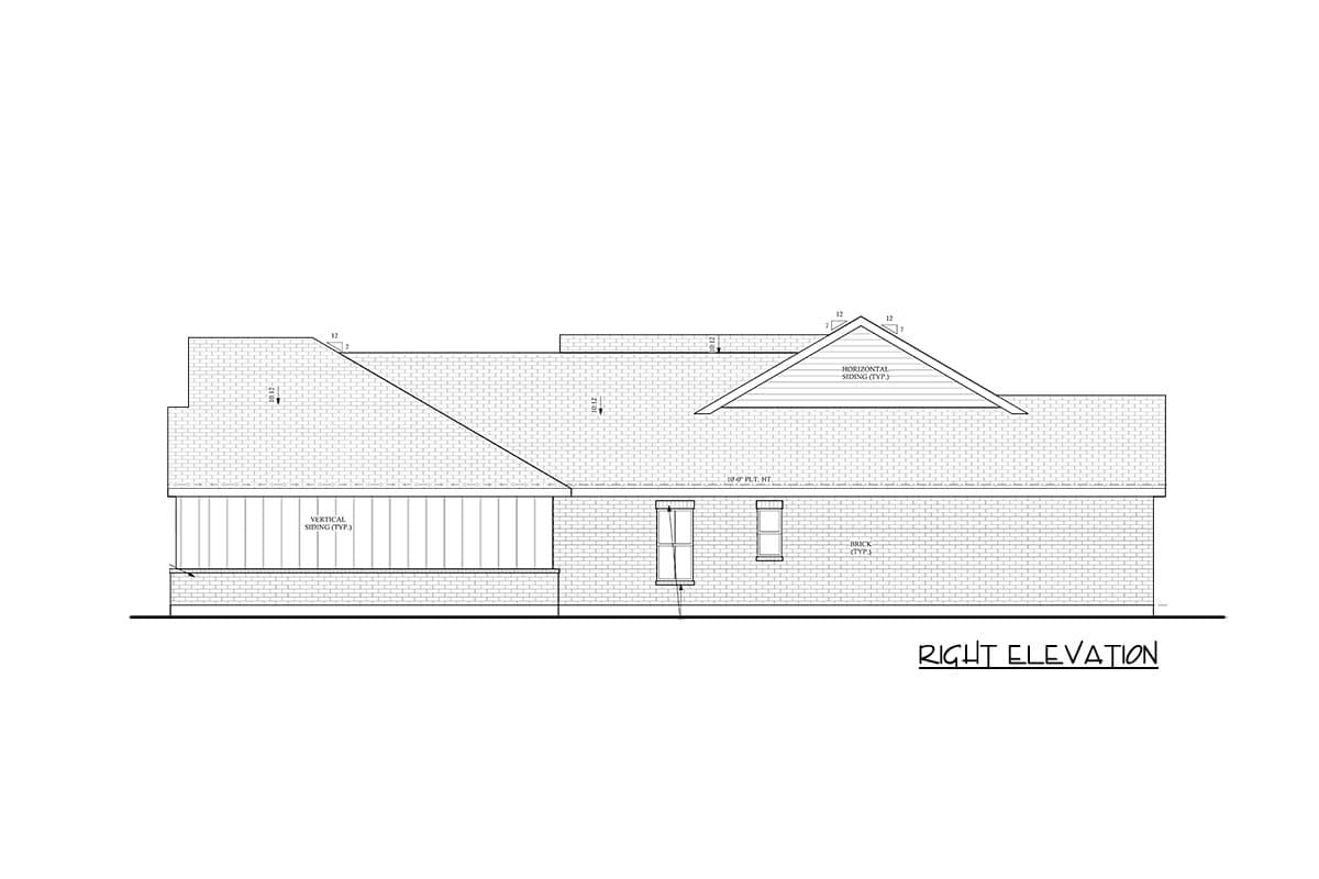 Plan 440041PWL: Spacious Modern Farmhouse Plan: 3 Beds, Game Room, Study - Image #5 - Farmhouse, Modern Farmhouse, New American