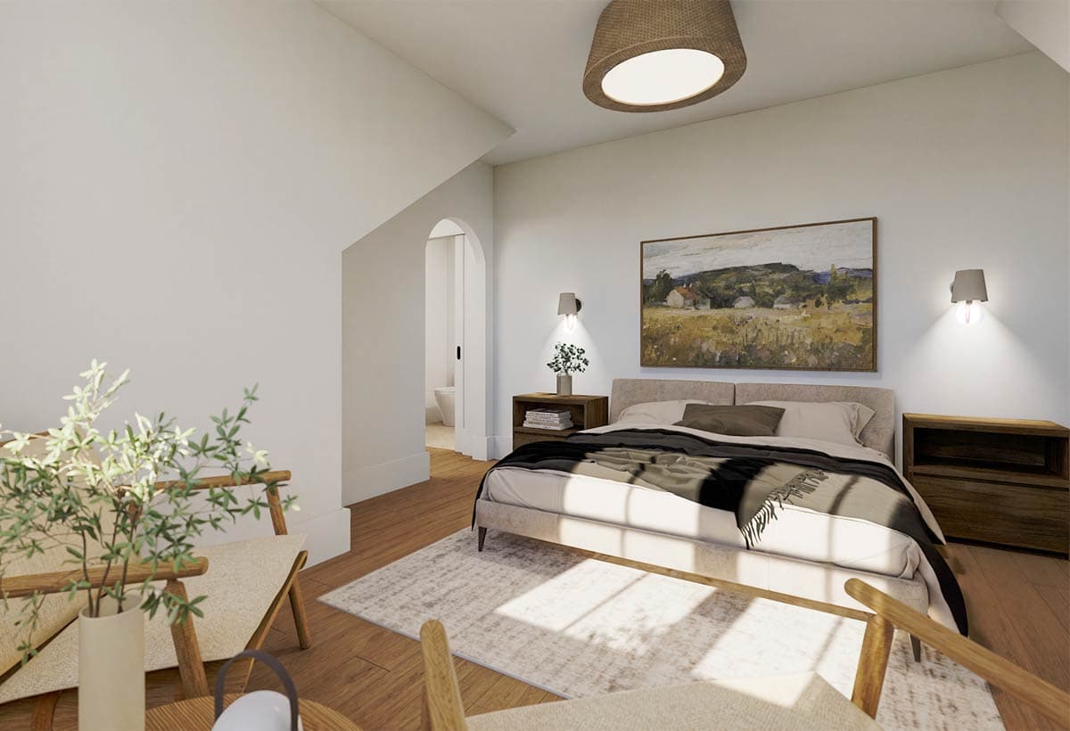 Plan 22704DR: Three-Bed Farmhouse Plan with Main-Level Laundry - Image #7 - Cottage, Farmhouse