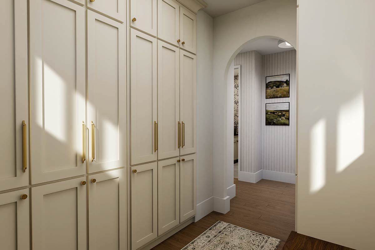 Plan 22704DR: Three-Bed Farmhouse Plan with Main-Level Laundry - Image #9 - Cottage, Farmhouse