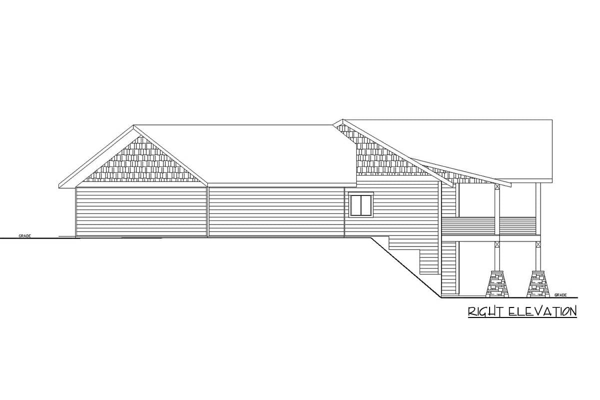 Plan 350154GH: Modern Mountain House Plan with Walkout Basement and 4-Car Garage - Image #5 - Craftsman, Modern, Mountain