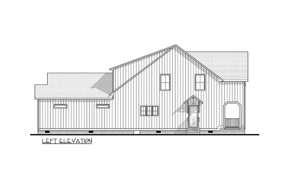 Plan 83679CRW: New American 4-Bedroom House Plan with Main Level Master Suite - Image #8 - Modern Farmhouse, New American, Transitional