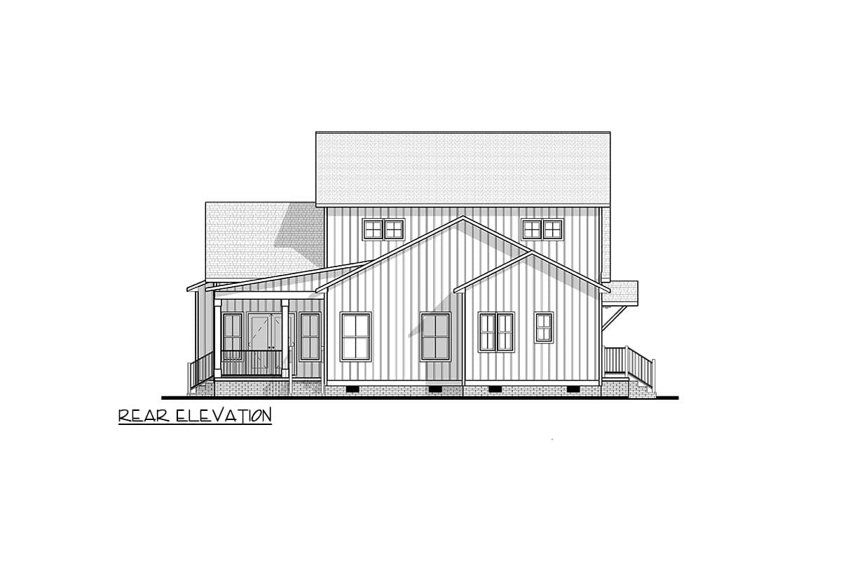 Plan 83679CRW: New American 4-Bedroom House Plan with Main Level Master Suite - Image #7 - Modern Farmhouse, New American, Transitional