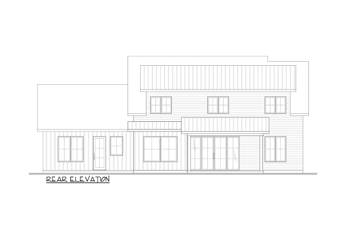 Plan 22706DR: Modern Farmhouse House Plan with In-Law Suite and Covered Patio - Image #14 - Craftsman, Farmhouse, New American