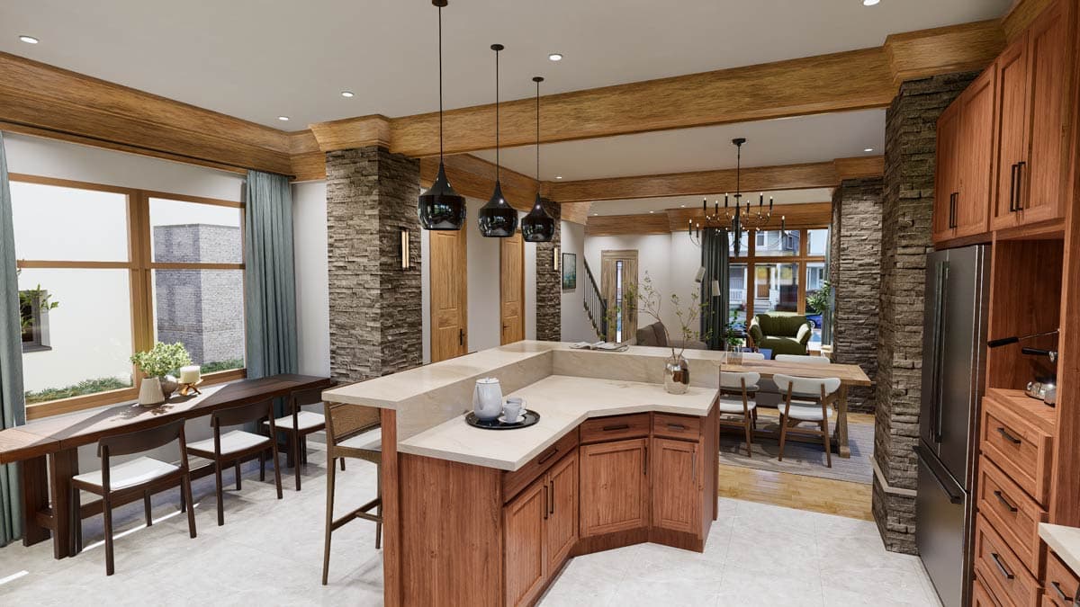 Plan 25933GE: Narrow Contemporary 3-Bedroom House Plan with Office and Balcony - Image #20 - Contemporary, Modern, Northwest