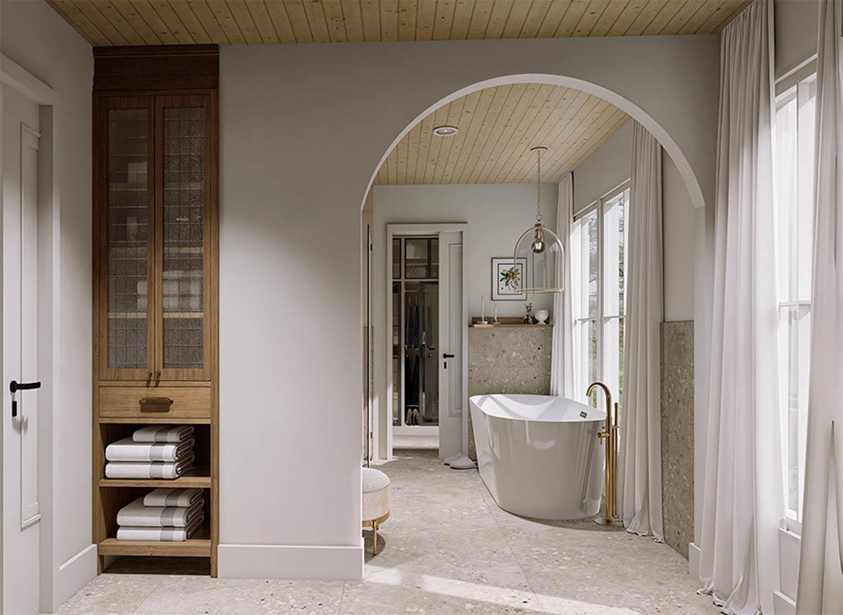 Plan 22714DR: Modern 3-Bedroom Farmhouse House Plan with Butler Pantry and Upstairs Laundry - Image #6 - Contemporary, Farmhouse