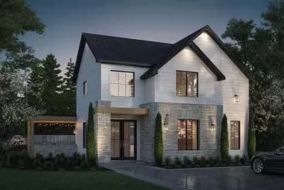 Cost-to-Build Report for Plan 22715DR: Elegant 3-Bed Contemporary House ...