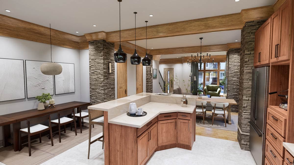 Plan 25934GE: Stylish Contemporary Duplex House Plan with Private Balconies and Home Offices - Image #21 - Contemporary, Modern, Northwest