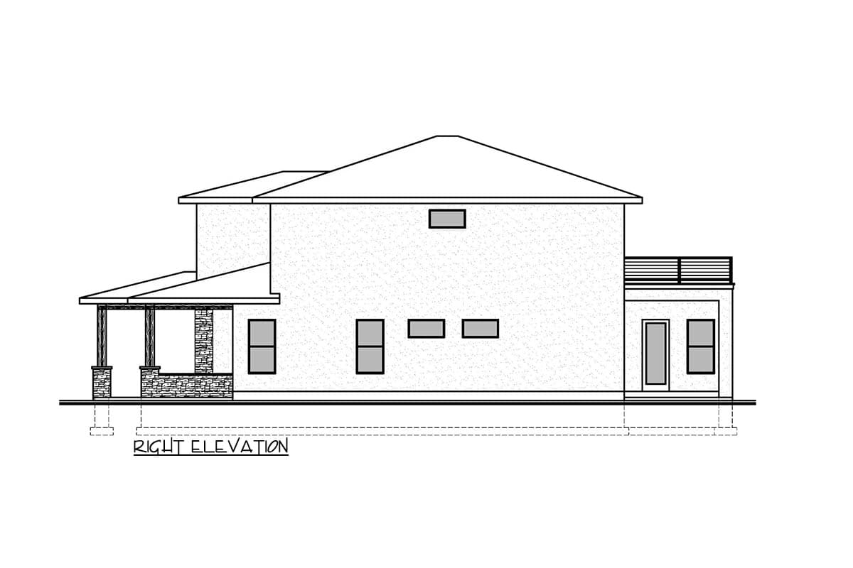 Plan 370052SEN: Modern Northwest House Plan: 5 Beds, Dual Master Suites and Loft - Image #5 - Contemporary, Northwest