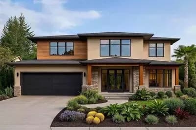 Modern Northwest House Plan: 5 Beds, Dual Master Suites and Loft
