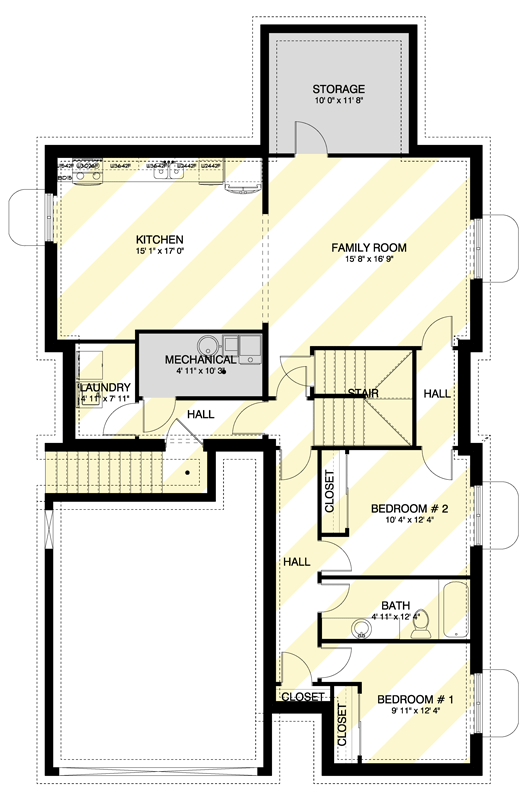 Plan 61670UT: Spacious 4-6 Bed Traditional House Plan with Loft and In-Law Suite - Floor Plan - Optional Finished Basement Level - Traditional