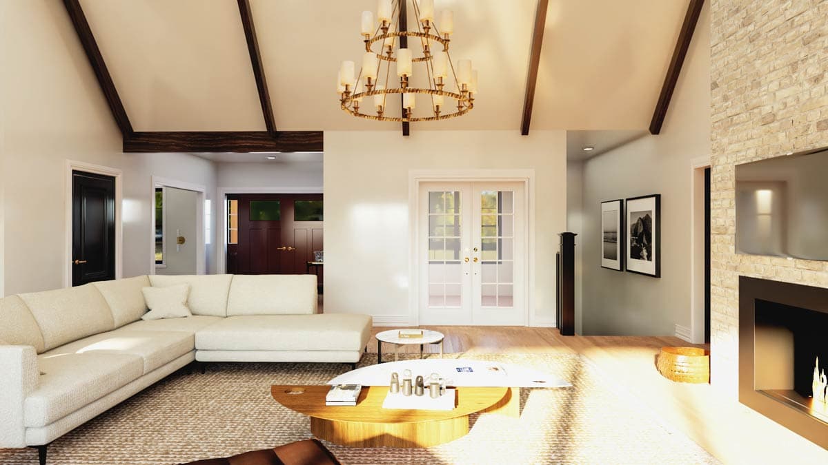 Plan 135394GRA: New American House Plan with Split Bedrooms and 3-Car Garage - Image #13 - Modern Farmhouse, New American, Ranch