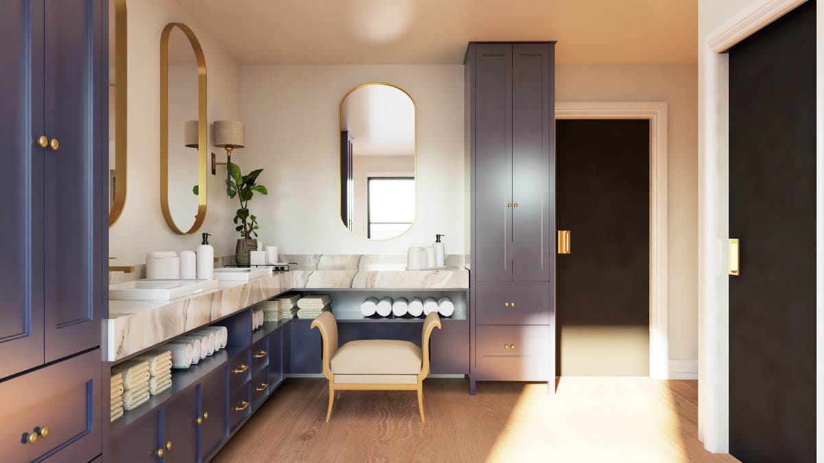 Plan 135394GRA: New American House Plan with Split Bedrooms and 3-Car Garage - Image #21 - Modern Farmhouse, New American, Ranch