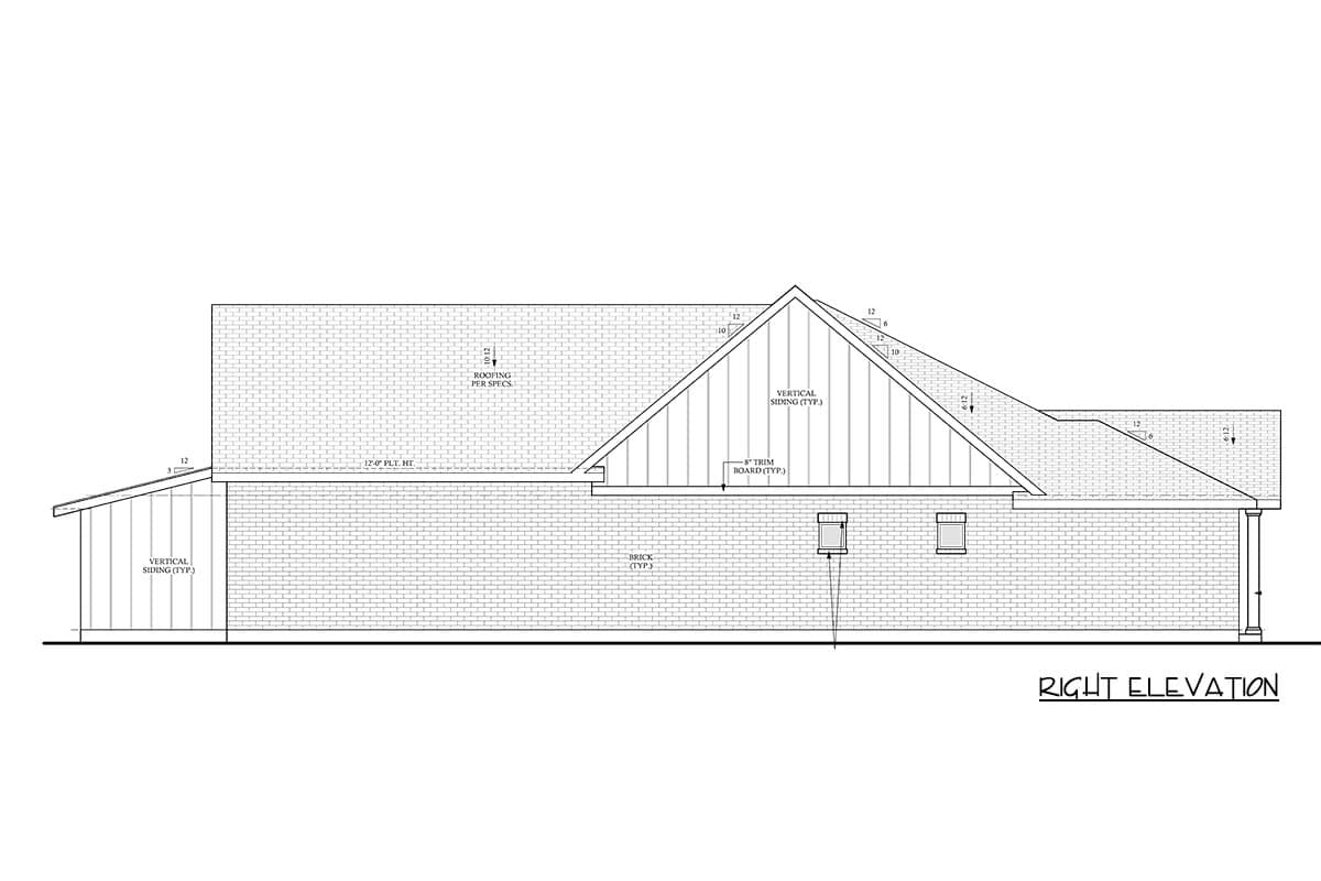 Plan 440042PWL: New American House Plan: 4 Beds, Study, Butler Pantry, 3-Car Garage - Image #5 - Modern Farmhouse, New American, Traditional