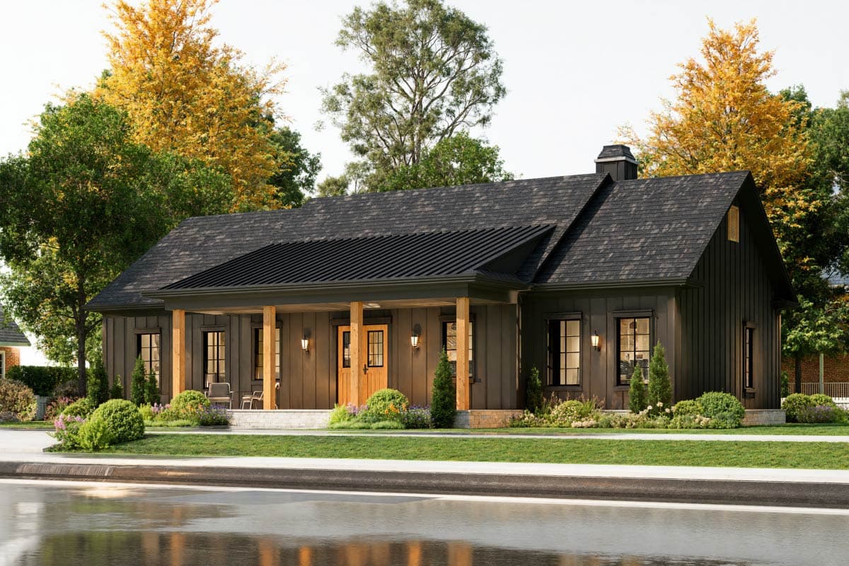 Plan 25935GE: Inviting New American Ranch House Plan with Split Bedrooms and Covered Porches - Image #6 - Country, Mountain, New American, Ranch