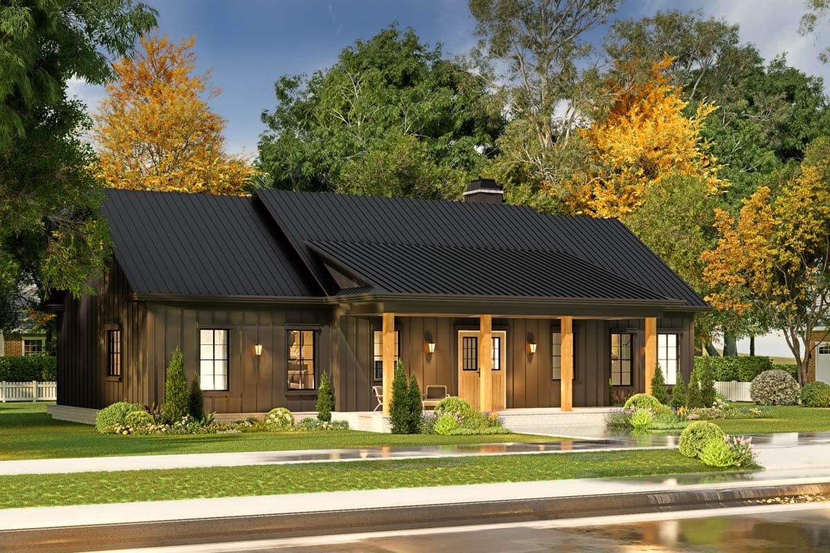 Plan 25935GE: Inviting New American Ranch House Plan with Split Bedrooms and Covered Porches - Image #18 - Country, Mountain, New American, Ranch