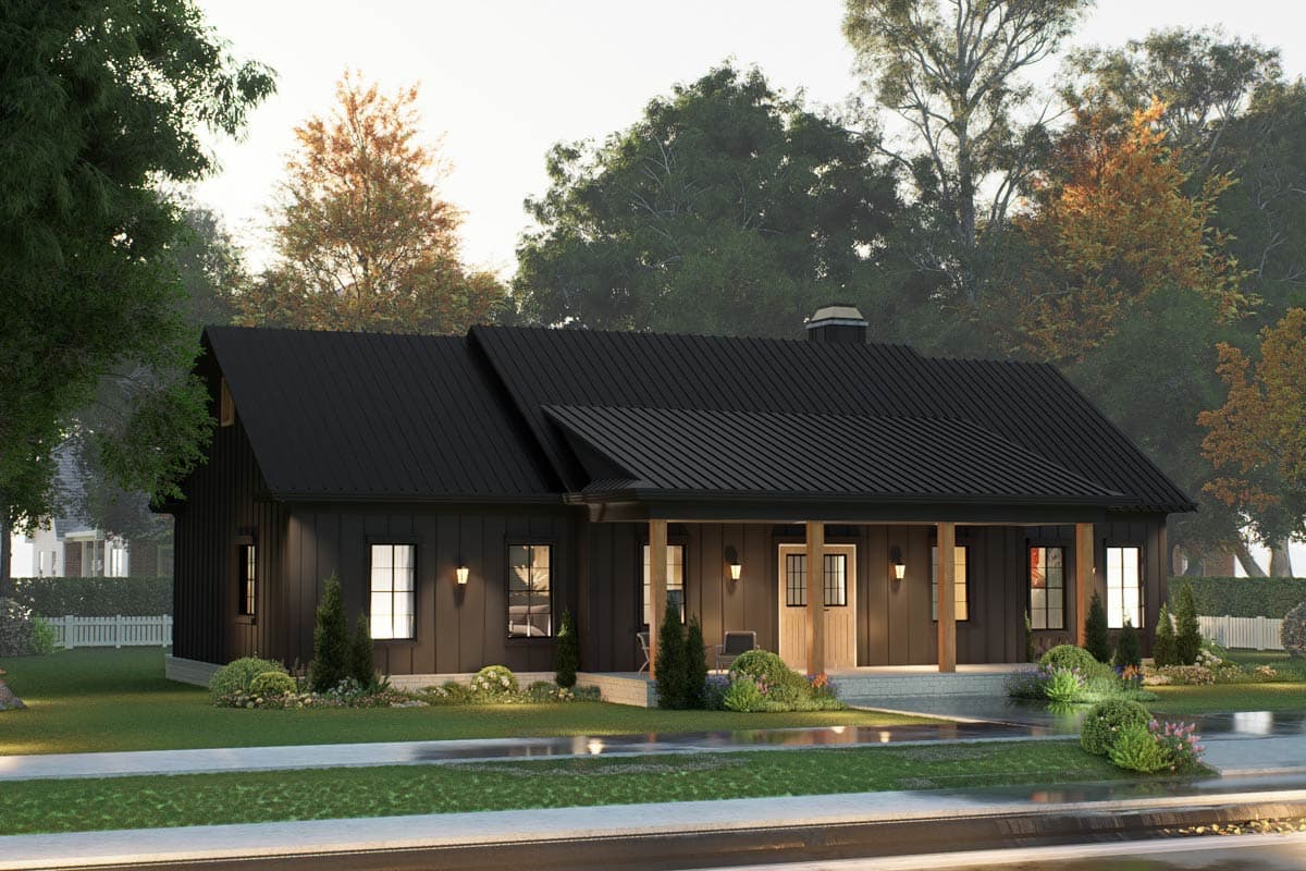 Plan 25935GE: Inviting New American Ranch House Plan with Split Bedrooms and Covered Porches - Image #19 - Country, Mountain, New American, Ranch