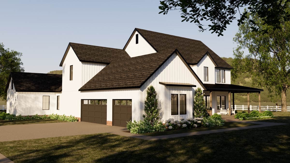 Plan 820009WSF: Modern Farmhouse House Plan with Wrap-Around Porch and Main-Level Primary Suite - Image #7 - Farmhouse, Modern Farmhouse, New American