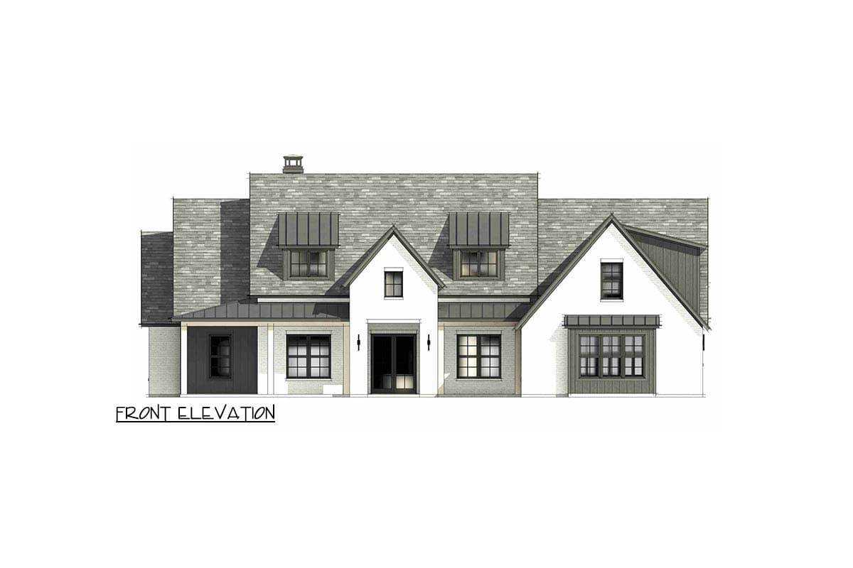 Plan 818181JSS: Transitional 4 Bed House Plan with Split Layout and Bonus Room - Image #5 - Transitional