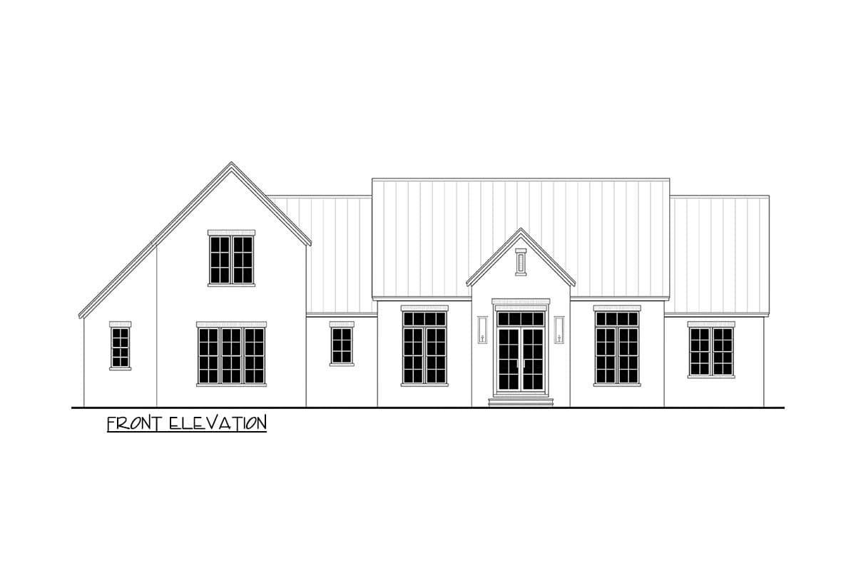Plan 52019HZ: Spacious 4-Bedroom Transitional House Plan with Bonus Room and Outdoor Kitchen - Image #9 - Modern Farmhouse, Traditional, Transitional