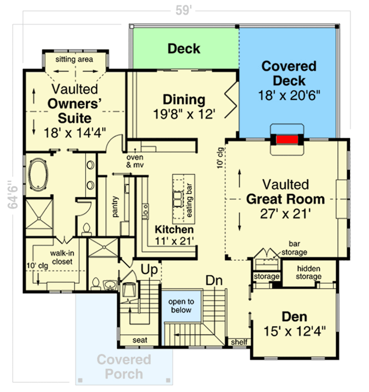 Plan 720162DA: Modern Mountain House Plan with Split Bedrooms and Game Room - Floor Plan - 2nd Floor - Modern, Mountain, Traditional