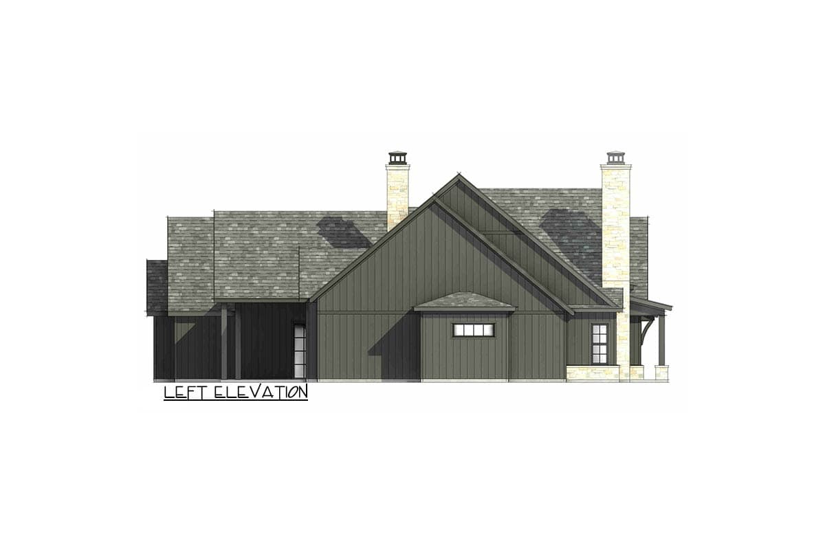 Plan 818182JSS: Luxurious Modern Farmhouse House Plan with Split Beds and Butler Pantry - Image #8 - Farmhouse, Modern Farmhouse