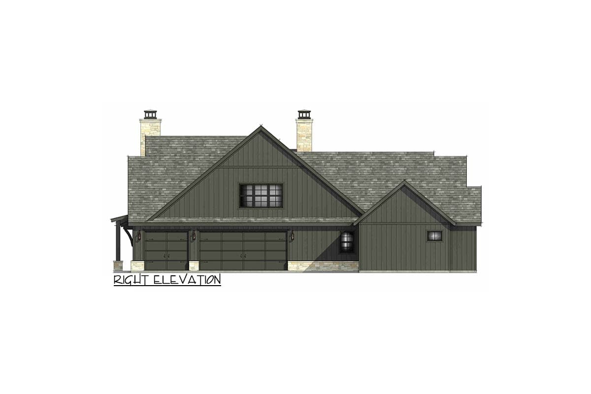 Plan 818182JSS: Luxurious Modern Farmhouse House Plan with Split Beds and Butler Pantry - Image #10 - Farmhouse, Modern Farmhouse