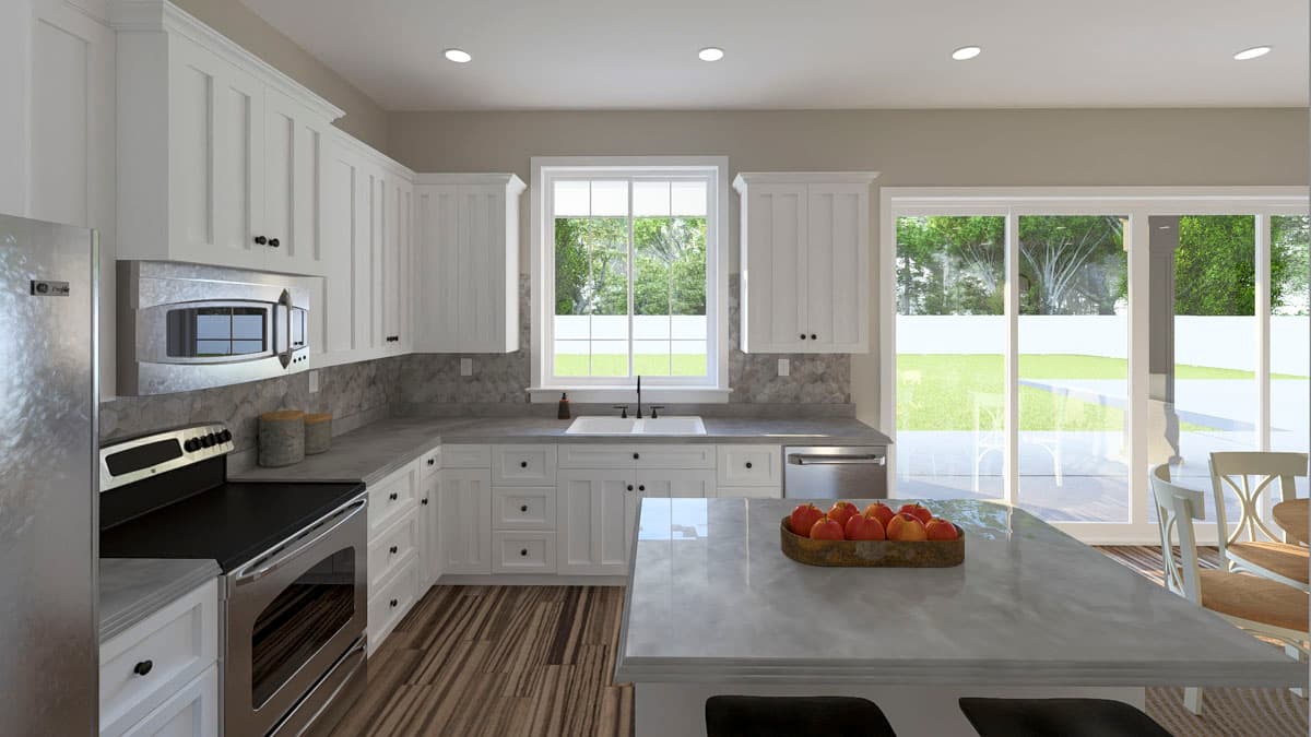 Plan 61674UT: Traditional House Plan with RV Garage, Home Office and 3 Beds - Image #15 - Traditional