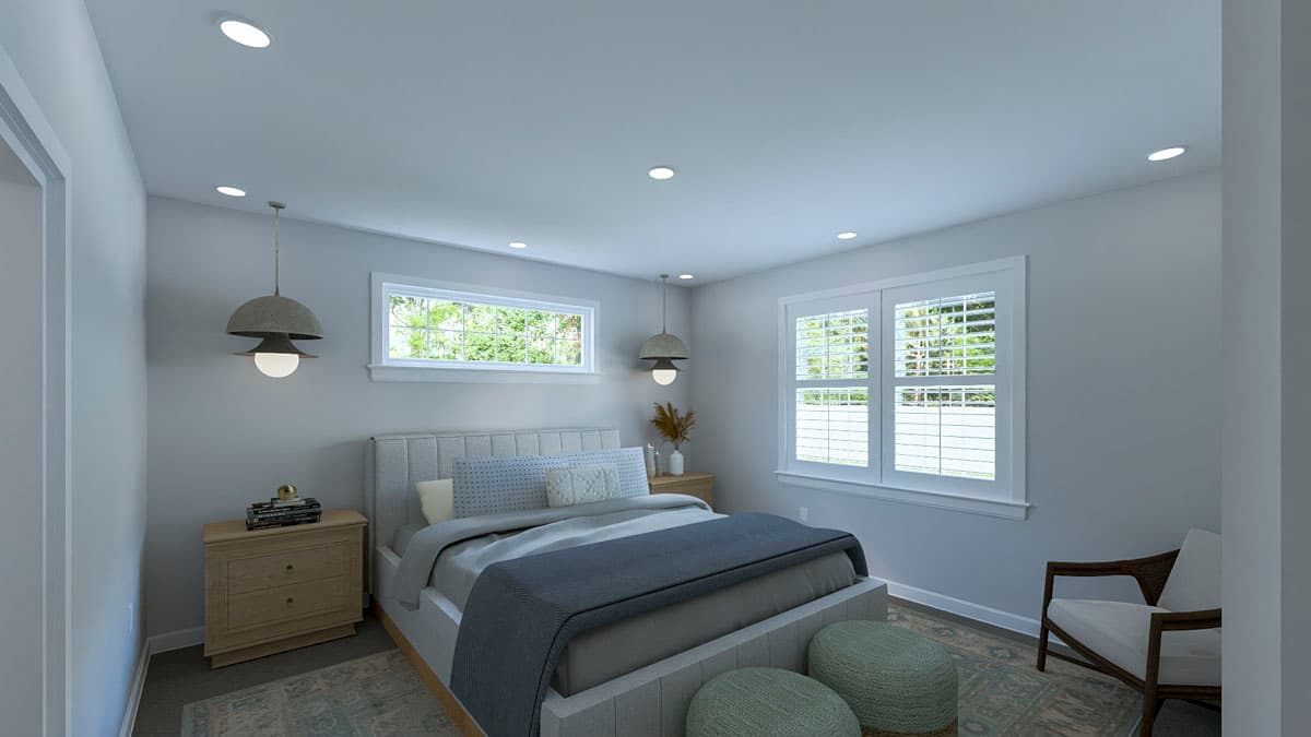 Plan 61675UT: Traditional Ranch House Plan with Split Bedrooms - Image #13 - Ranch, Traditional