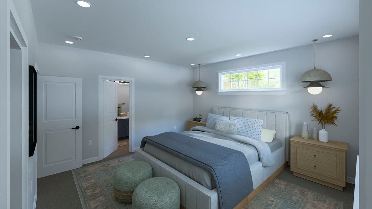 Plan 61675UT: Traditional Ranch House Plan with Split Bedrooms - Image #14 - Ranch, Traditional