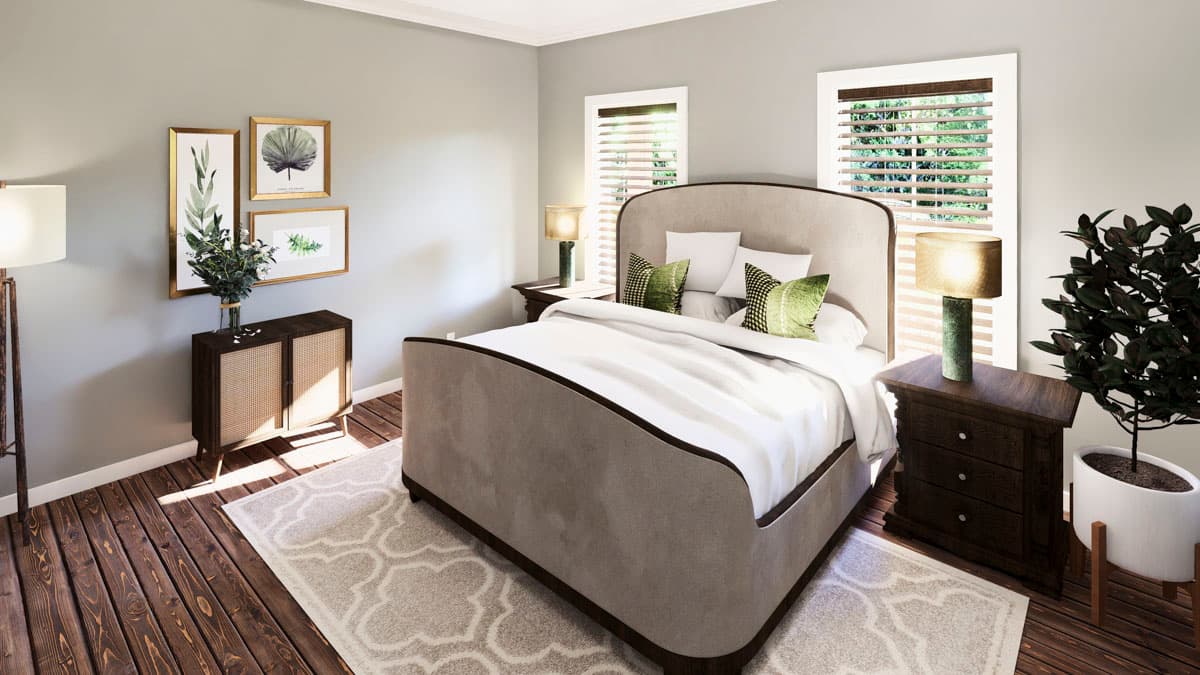 Plan 25074DH: Modern Farmhouse Ranch House Plan with 3 Beds and 3-Car Garage - Image #9 - Farmhouse, Modern Farmhouse, New American, Ranch