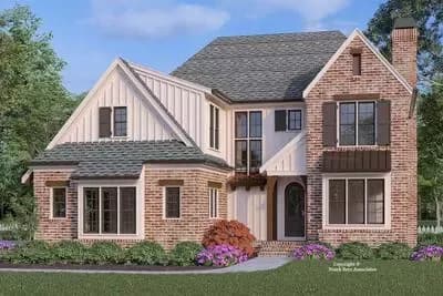 European Transitional House Plan: 4-5 Beds, Main-Level Owner's Suite