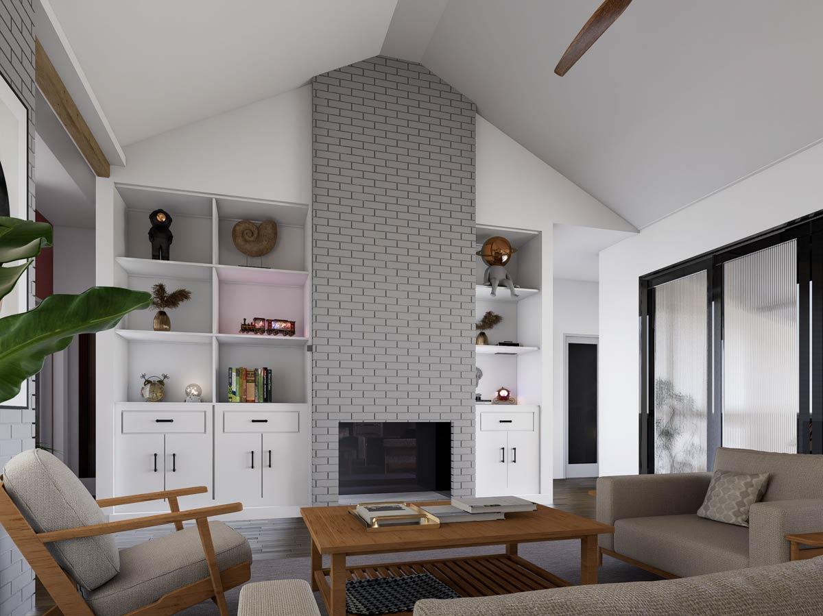 Plan 850014PKE: Modern Farmhouse House Plan with 4 Beds, Office, Outdoor Kitchen - Image #7 - Farmhouse, Modern Farmhouse