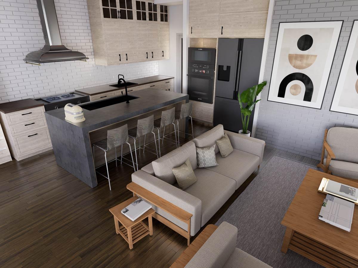 Plan 850014PKE: Modern Farmhouse House Plan with 4 Beds, Office, Outdoor Kitchen - Image #8 - Farmhouse, Modern Farmhouse