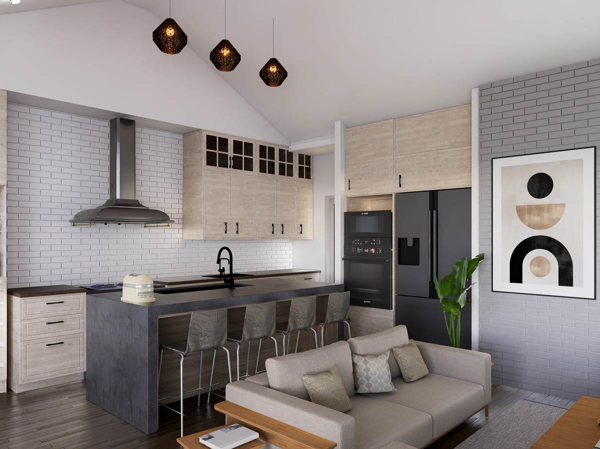 Plan 850014PKE: Modern Farmhouse House Plan with 4 Beds, Office, Outdoor Kitchen - Image #10 - Farmhouse, Modern Farmhouse