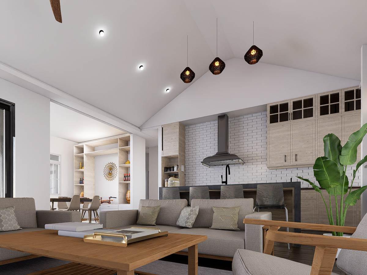 Plan 850014PKE: Modern Farmhouse House Plan with 4 Beds, Office, Outdoor Kitchen - Image #9 - Farmhouse, Modern Farmhouse