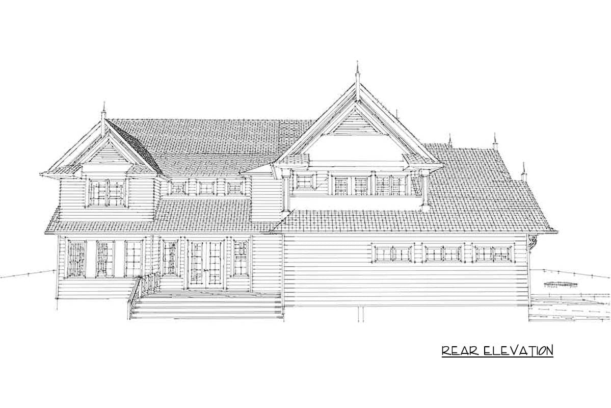 Plan 147051RML: Grand 3-Bedroom Modern Victorian House Plan with Wrap-Around Porch - Image #5 - Modern, Transitional, Victorian