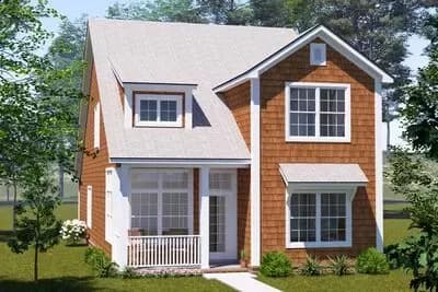 Craftsman Traditional House Plan: 4 Beds, Main Level Master, Study, and Loft