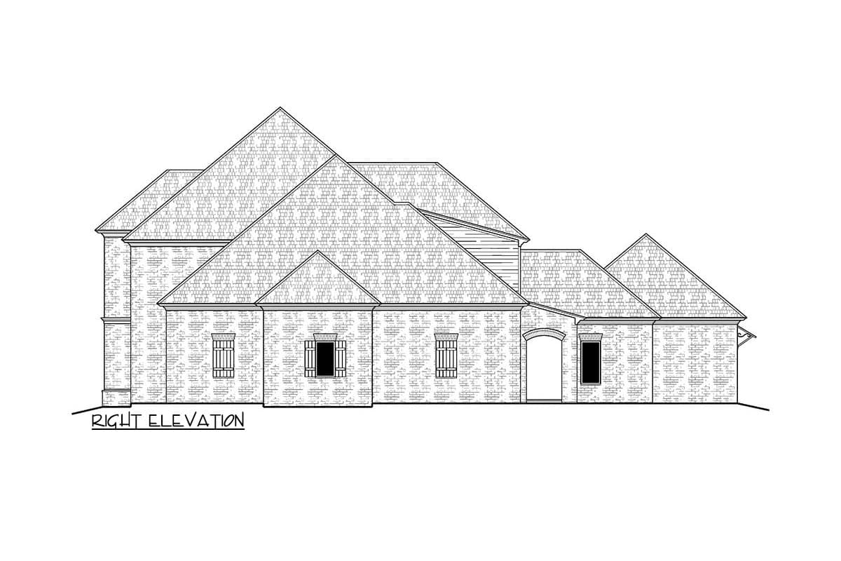 Plan 510261WDY: Stately French Country House Plan: 5 Beds, Two-Story Great Room, 3-Car Garage - Image #5 - Acadian, Colonial, French Country, Louisiana-Style, Southern, Southern Traditional, Traditional