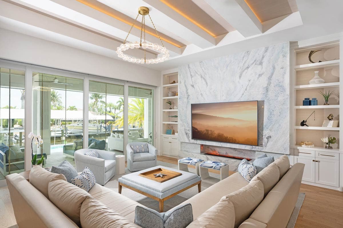 Plan 33280ZR: Coastal Contemporary House Plan with 3-Car Garage and Outdoor Kitchen - Image #7 - Coastal, Coastal Contemporary, Florida-Style, Modern