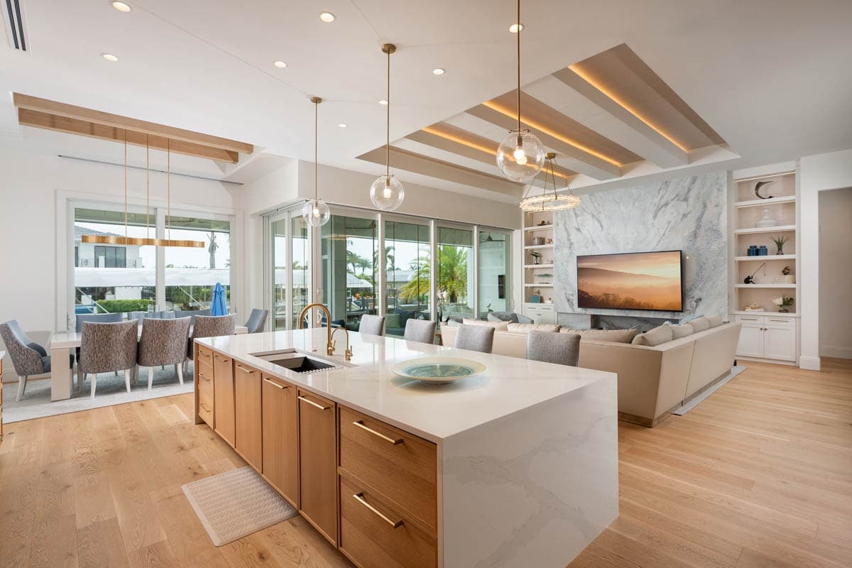 Plan 33280ZR: Coastal Contemporary House Plan with 3-Car Garage and Outdoor Kitchen - Image #10 - Coastal, Coastal Contemporary, Florida-Style, Modern