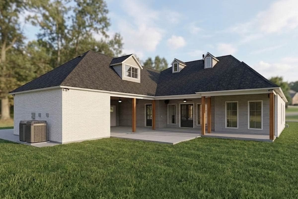 Plan 774002MWK: Elegant French Country House Plan with Split Bedrooms and Finished Bonus Room - Image #4 - Acadian, French Country, Louisiana-Style, Southern, Traditional