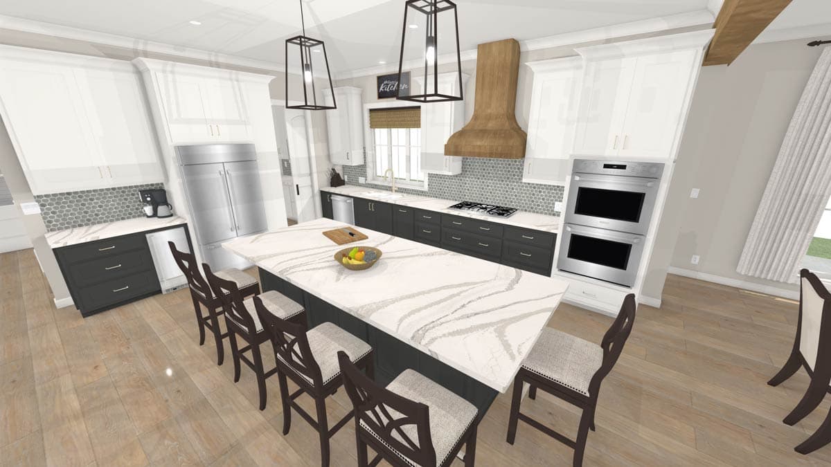 Plan 774002MWK: Elegant French Country House Plan with Split Bedrooms and Finished Bonus Room - Image #5 - Acadian, French Country, Louisiana-Style, Southern, Traditional