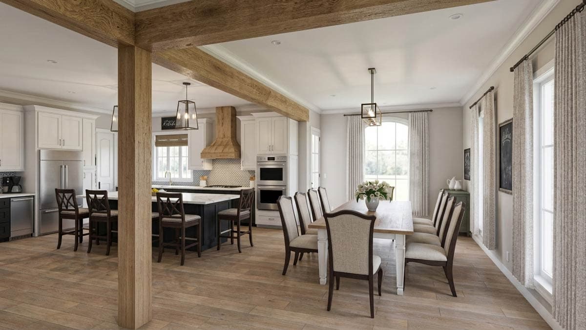 Plan 774002MWK: Elegant French Country House Plan with Split Bedrooms and Finished Bonus Room - Image #6 - Acadian, French Country, Louisiana-Style, Southern, Traditional