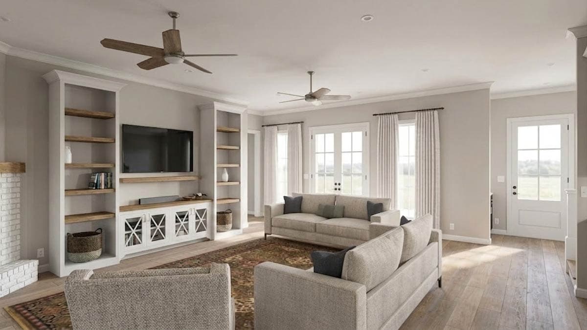 Plan 774002MWK: Elegant French Country House Plan with Split Bedrooms and Finished Bonus Room - Image #8 - Acadian, French Country, Louisiana-Style, Southern, Traditional